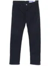 Jacob Cohen Classic Denim Jeans With Button And Zip Closure In Navy Blue