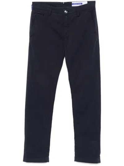 JACOB COHEN NAVY BLUE BOBBY CHINO PANTS