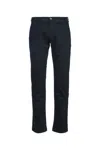 Jacob Cohen Trouser With Belt Loops And Pockets In Blue