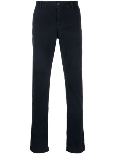 Jacob Cohen Navy Stretch Chino Trousers In Blue