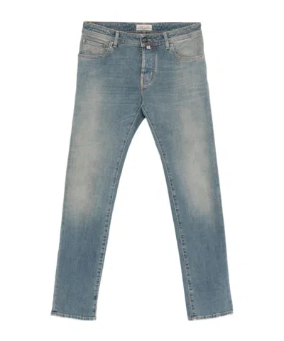 Jacob Cohen Nick 5-pocket Slim Fit Pants In Blue