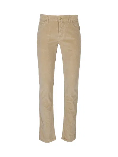 Jacob Cohen Nick 5 Pockets Slim Fit Pants In Brown