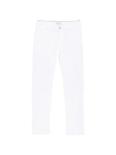 Jacob Cohen Nick Corduroy Slim-fit Trousers In White