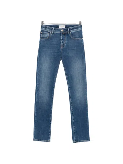 Jacob Cohen Nick Faded-effect Slim-fit Jeans In Blue