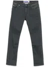 Jacob Cohen Tailored Charcoal Grey Jeans With Classic Five-pocket Design In 灰色