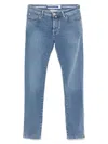 Jacob Cohen Slim Fit Denim Jeans With Belt Loops In 蓝色
