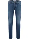 Jacob Cohen Stretch Chinos Zip And Button In 845d Blue