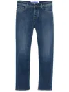 Jacob Cohen Mid-rise Slim-fit Jeans In Blau