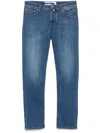 Jacob Cohen Slim Faded Effect Jeans With Belt Loops In Blue
