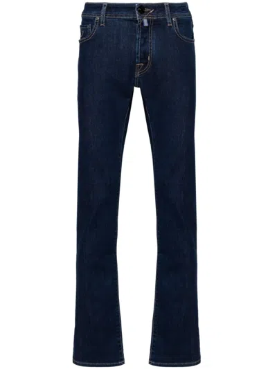 Jacob Cohen Straight-leg Mid-rise Jeans In Clear Blue