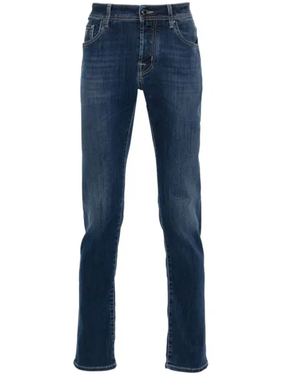 Jacob Cohen Slim Fit Five-pocket Jeans In Blue