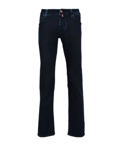 Jacob Cohen Nick Low-rise Slim-fit Jeans In Black