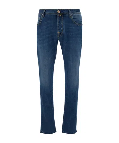 Jacob Cohen Nick Low-rise Slim-fit Jeans In Blue