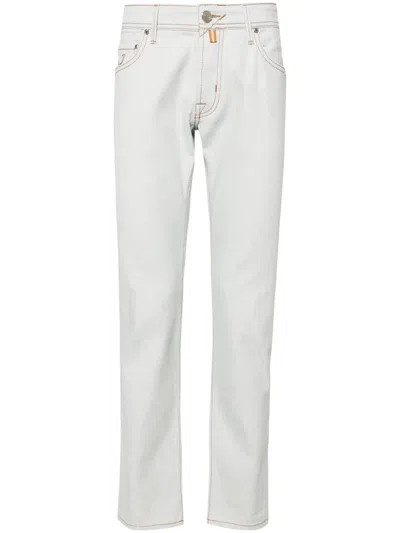 Jacob Cohen Nick Mid-rise Slim-fit Trousers In Blue