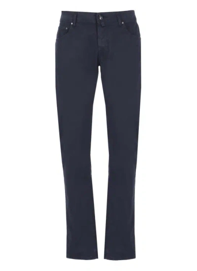 Jacob Cohen Nick Trousers In Dark Blue