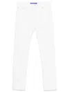 Jacob Cohen White Tailored Fit Jeans With Classic Five-pocket Design In White