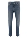 Jacob Cohen Nick Slim 5 Pocket Button-fly Jeans In Blue