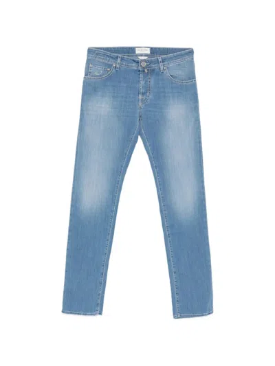 Jacob Cohen Five-pocket Trousers In Blue
