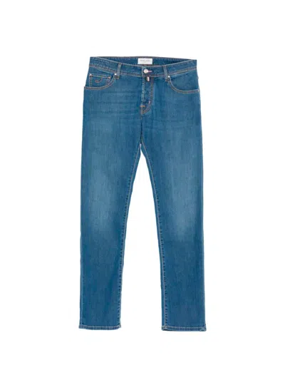 Jacob Cohen `nick` Slim Fit 5-pocket Pants In Blue