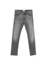 Jacob Cohen Distressed Cotton Jeans In Gray