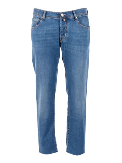 Jacob Cohen Nick Slim Fit Faded Jeans In Blue