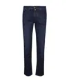 Jacob Cohen Blue Cotton Jeans & Pant In Black