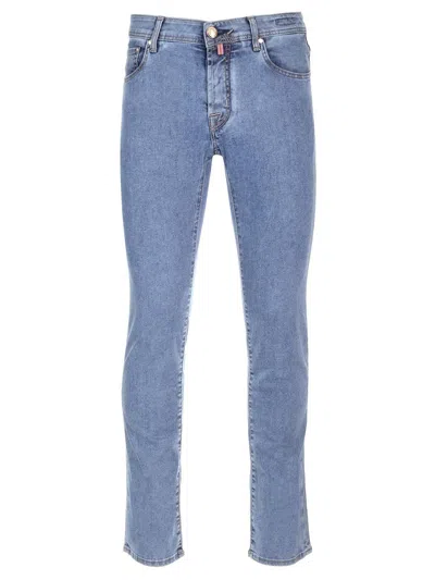 Jacob Cohen Nick Mid-rise Slim-fit Jeans In Blue