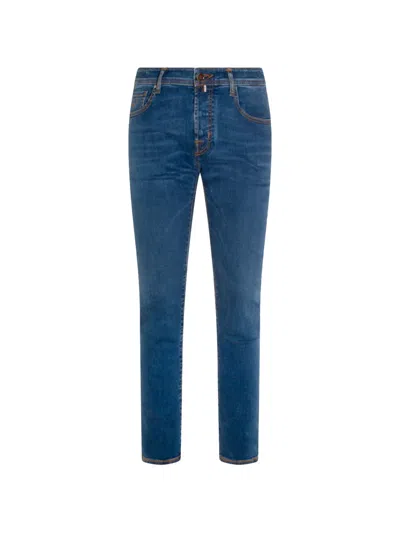 Jacob Cohen Medium Blue Cotton Nick Jeans