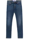 Jacob Cohen Pony-patch Nick Slim Jeans In Blue