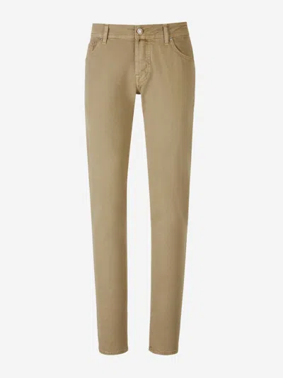 Jacob Cohen Nick Slim Jeans In Taupe