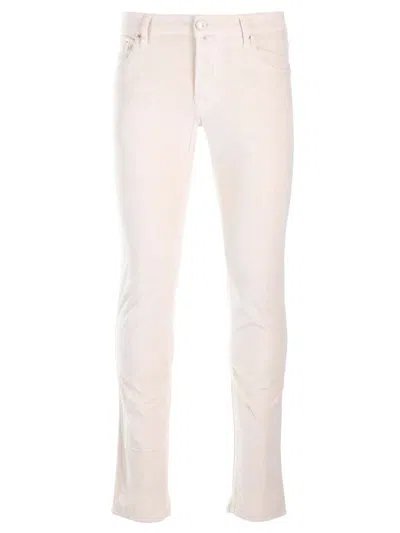 Jacob Cohen Nick Slim Trousers In White