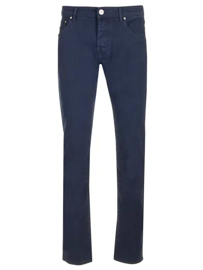 Jacob Cohen Nick Slim Trousers In Blue