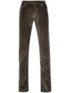 Jacob Cohen Nick Corduroy Five-pocket Trousers In Brown