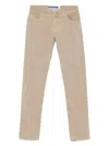 Jacob Cohen Bobby Slim-fit Cotton Chinos In Beige