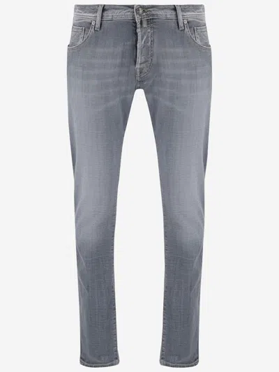 Jacob Cohen Nick Super Stretch Denim Jeans In Grey