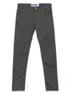Jacob Cohen Tailored Charcoal Grey Jeans With Classic Five-pocket Design In Grey