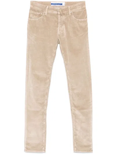 Jacob Cohen Nick Trousers In Beige
