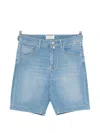 Jacob Cohen Nicolas Blue Denim Shorts In Blue