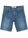 Jacob Cohen Nicolas Denim Shorts In Blue