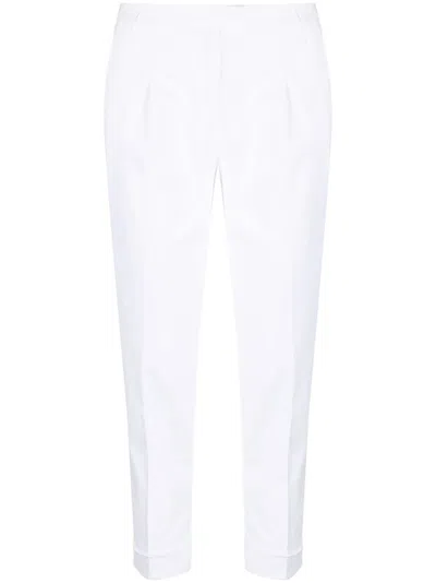 Jacob Cohen Nicole Cropped Trousers In White