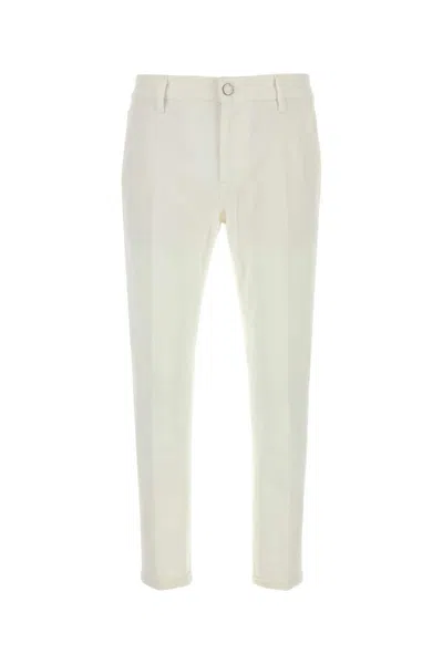 Jacob Cohen Off White Slim Jeans In Neutral