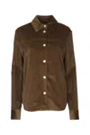 Jacob Cohen Corduroy Buttoned Shirt In Brown