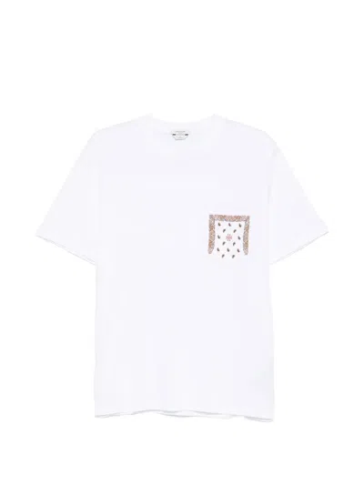 Jacob Cohen Paisley-print Pocket T-shirt In Multi