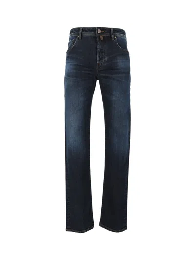Jacob Cohen Pant 5 Pkt Slim Fit Bard In Blue