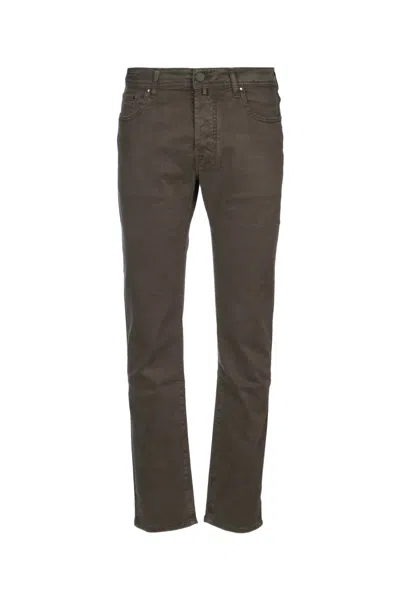 Jacob Cohen Pant 5 Pkt Slim Fit Bard In Brown