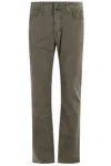 Jacob Cohen Bard Mid-rise Slim-cut Trousers In Green