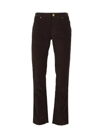 Jacob Cohen Pant 5 Pkt Slim Fit Bard In Brown