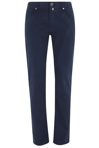 Jacob Cohen Pant 5 Pkt Slim Fit Bard Tinto Reattivo In Blue