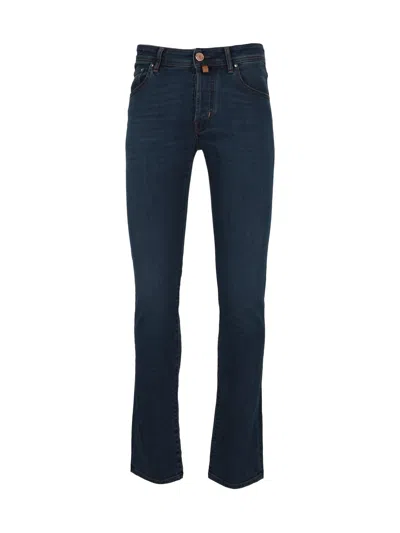 Jacob Cohen Pant 5 Pkt Slim Fit Nick In Blue