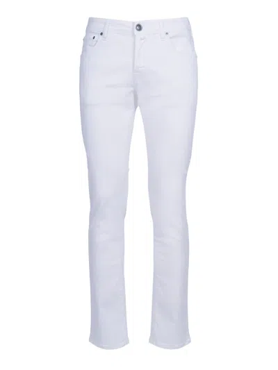 Jacob Cohen White Nick Tapered Slim Straight-leg Pants